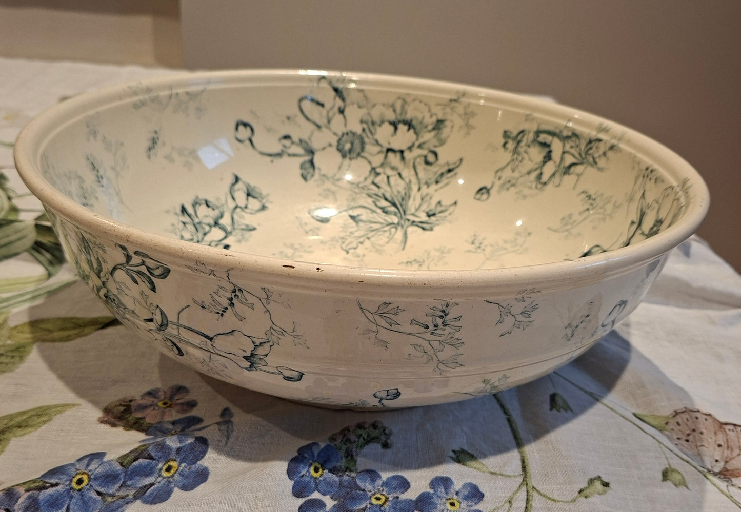 Grand saladier ancien Luneville K&G