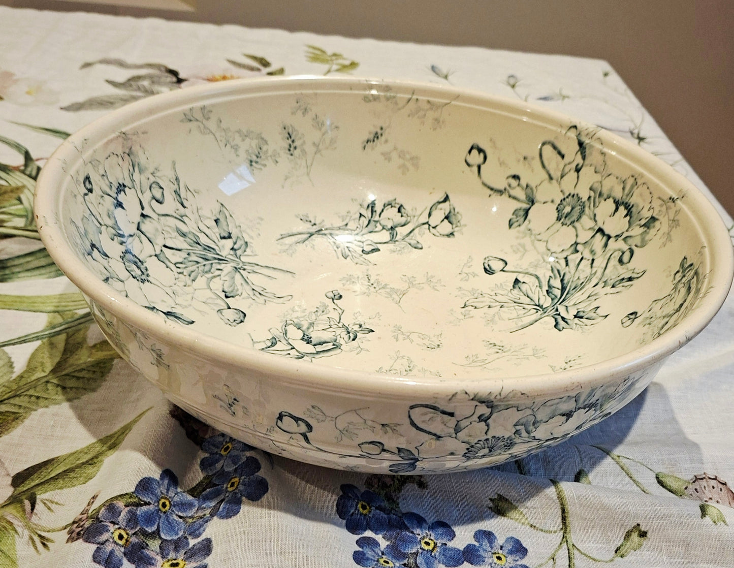 Grand saladier ancien Luneville K&G