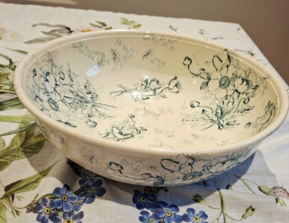 Grand saladier ancien Luneville K&G
