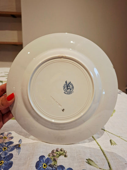 Lot de 5 assiettes plates St Amand & Hamage