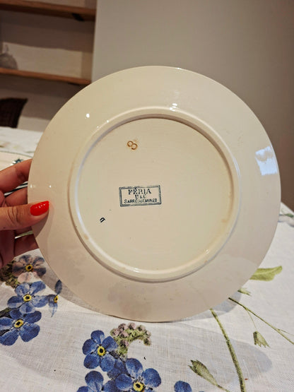 Lot de 6 assiettes plates "Féria" U&C Sarreguemines