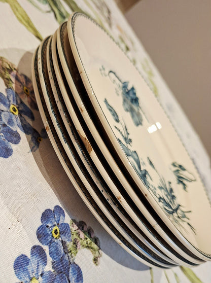 Lot de 6 assiettes plates "Féria" U&C Sarreguemines