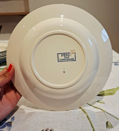 Lot de 6 assiettes creuses "Féria" U&C Sarreguemines