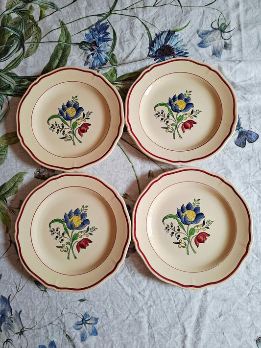 Lot de 4 assiettes plates (1) Gien