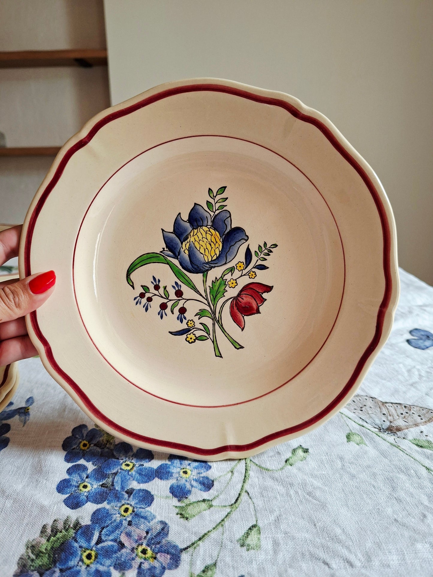 Lot de 4 assiettes plates (1) Gien