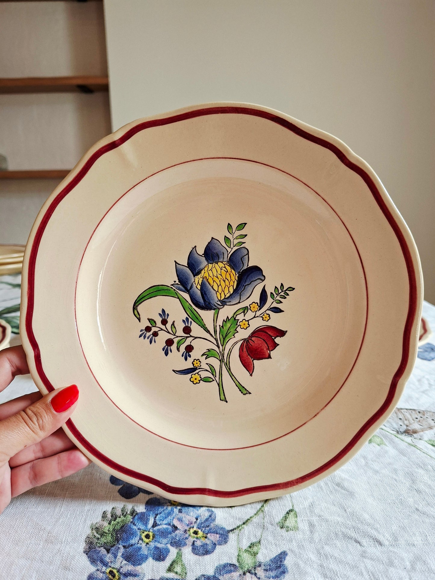 Lot de 6 assiettes plates (2) Gien