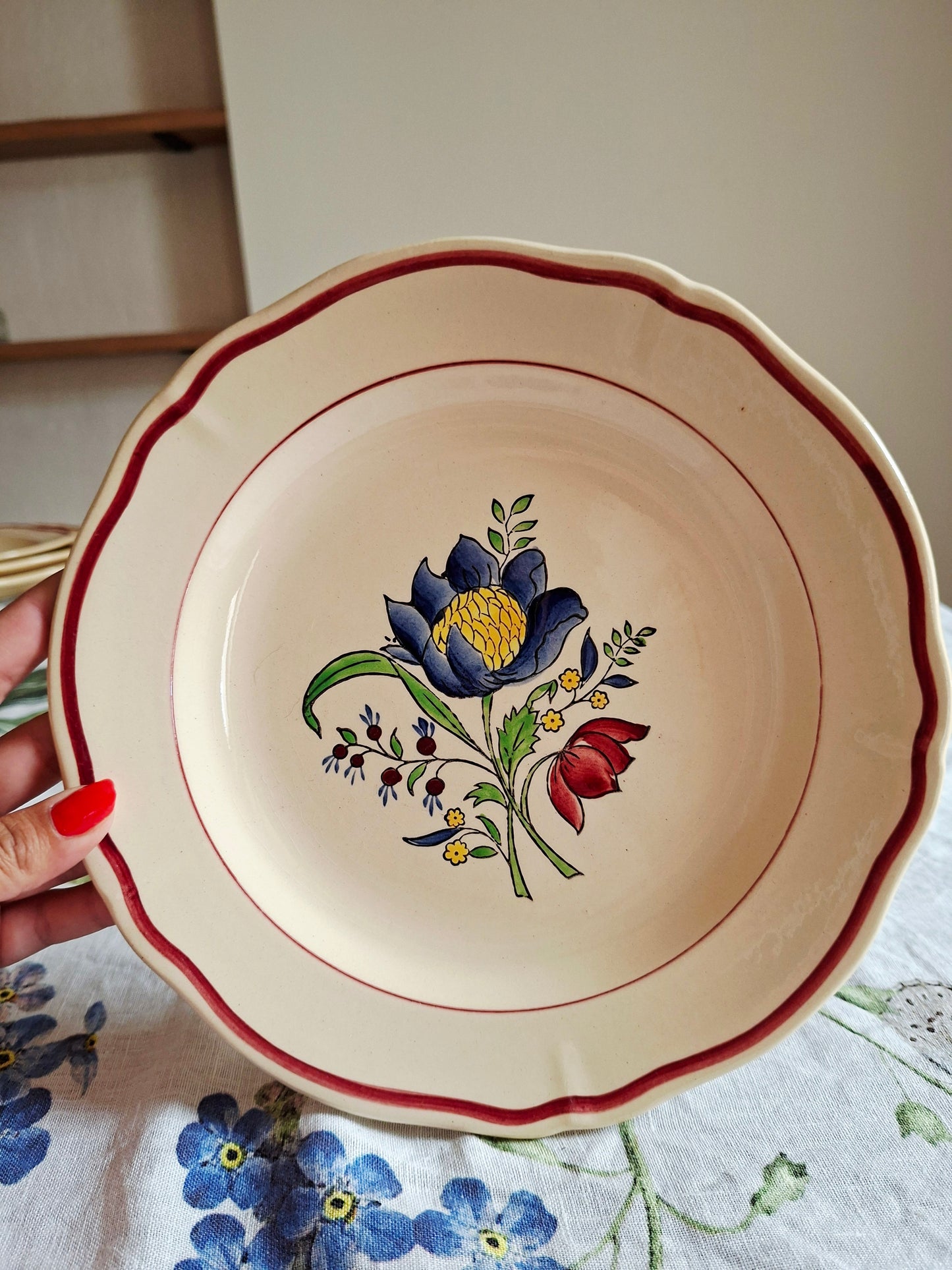 Lot de 6 assiettes plates (2) Gien