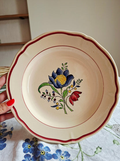 Lot de 6 assiettes plates (2) Gien