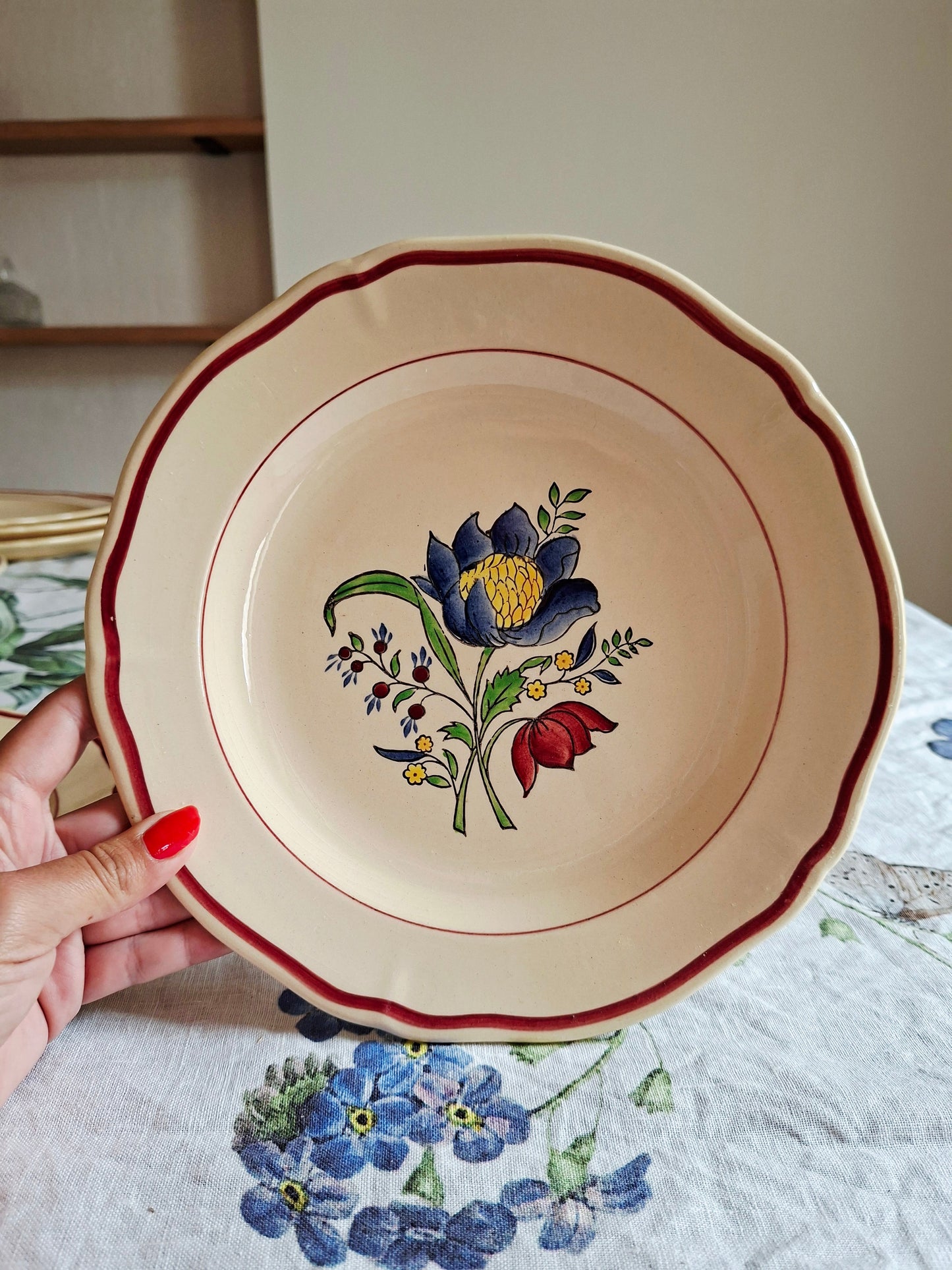 Lot de 4 assiettes plates (2) Gien