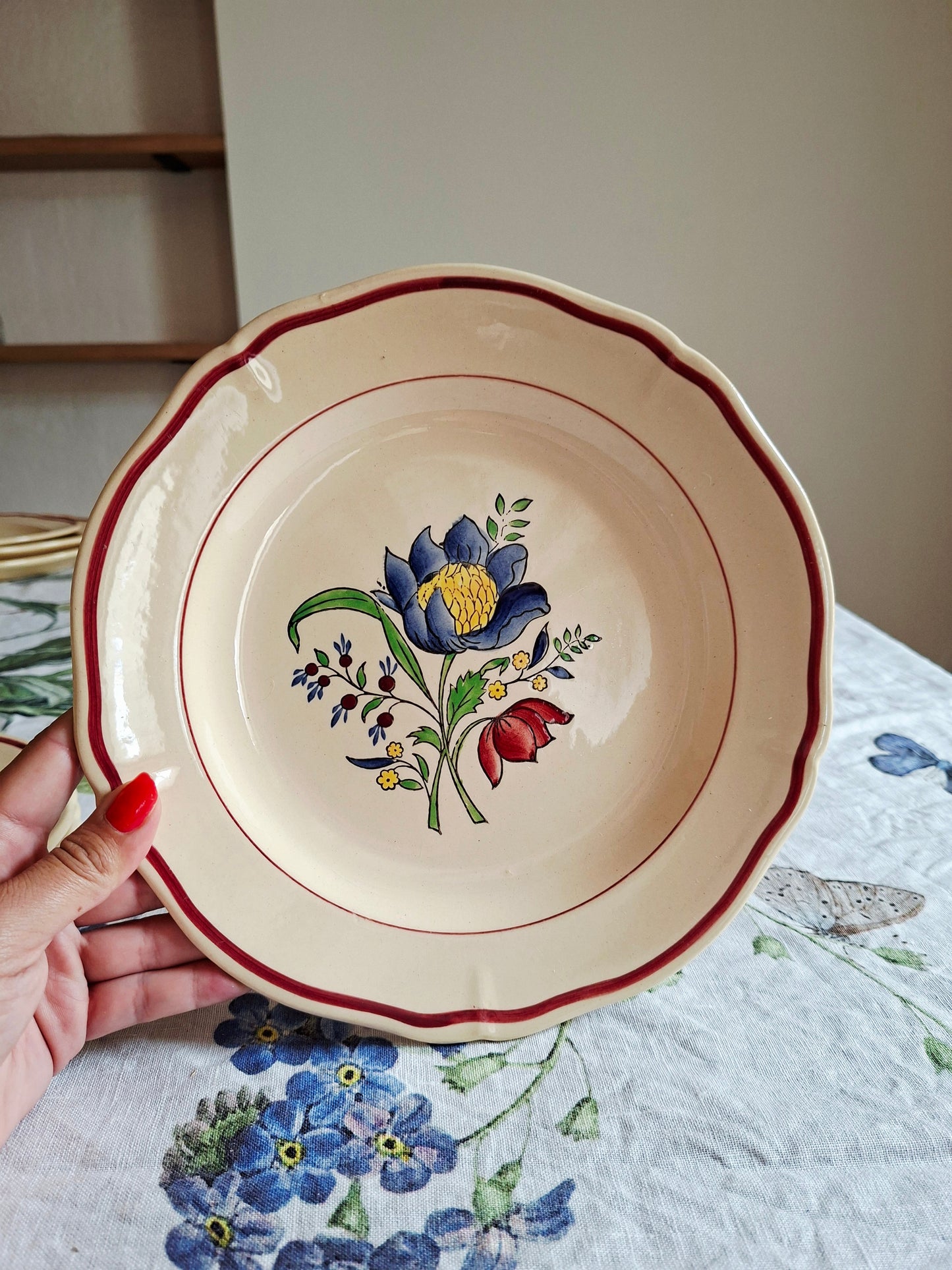 Lot de 4 assiettes plates (2) Gien