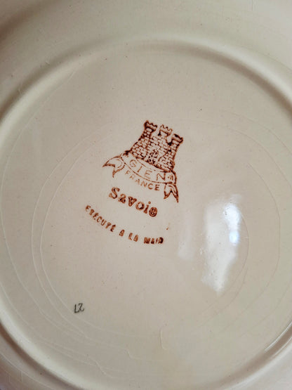 Lot de 4 assiettes plates (2) Gien