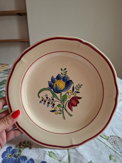 Lot de 6 assiettes à dessert Gien (2)