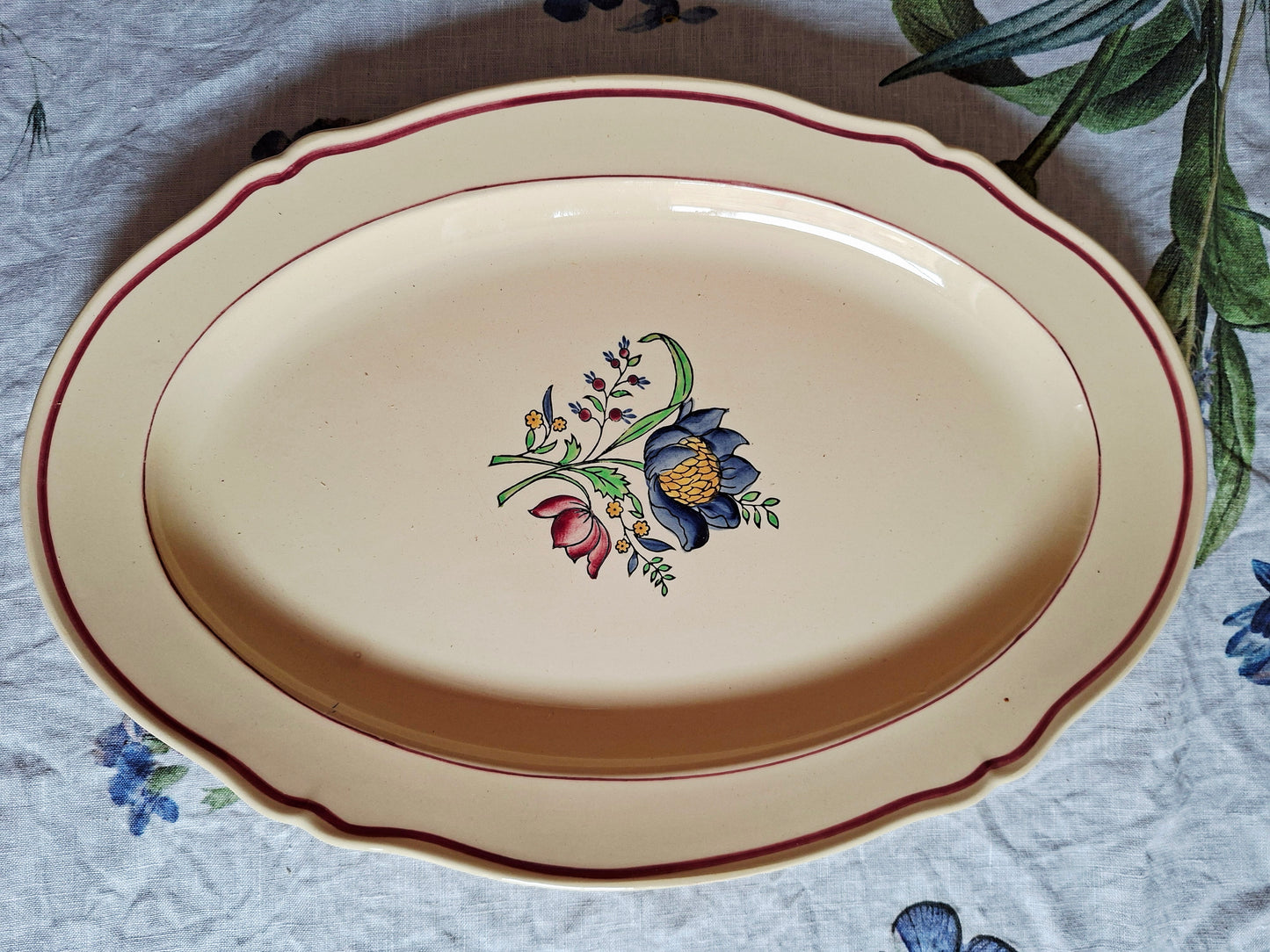 Grand plat ovale Gien (2)