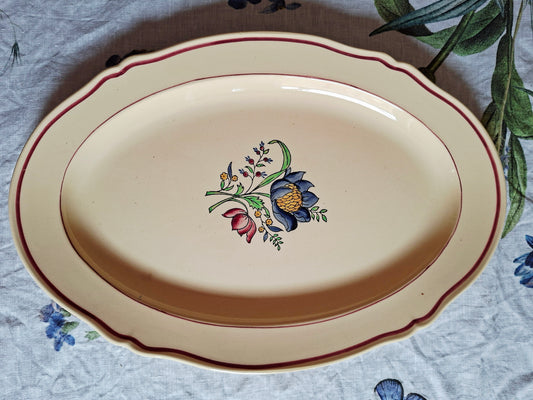 Grand plat ovale Gien (2)
