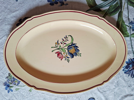 Grand plat ovale Gien (1)