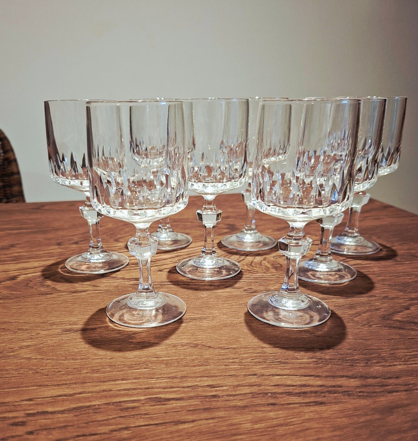 Lot de 8 petits verres à pied Cristal d'arques