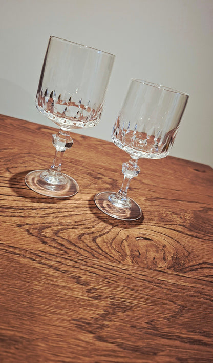 Lot de 8 petits verres à pied Cristal d'arques
