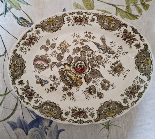 Plat ovale Ridgway of Staffordshire