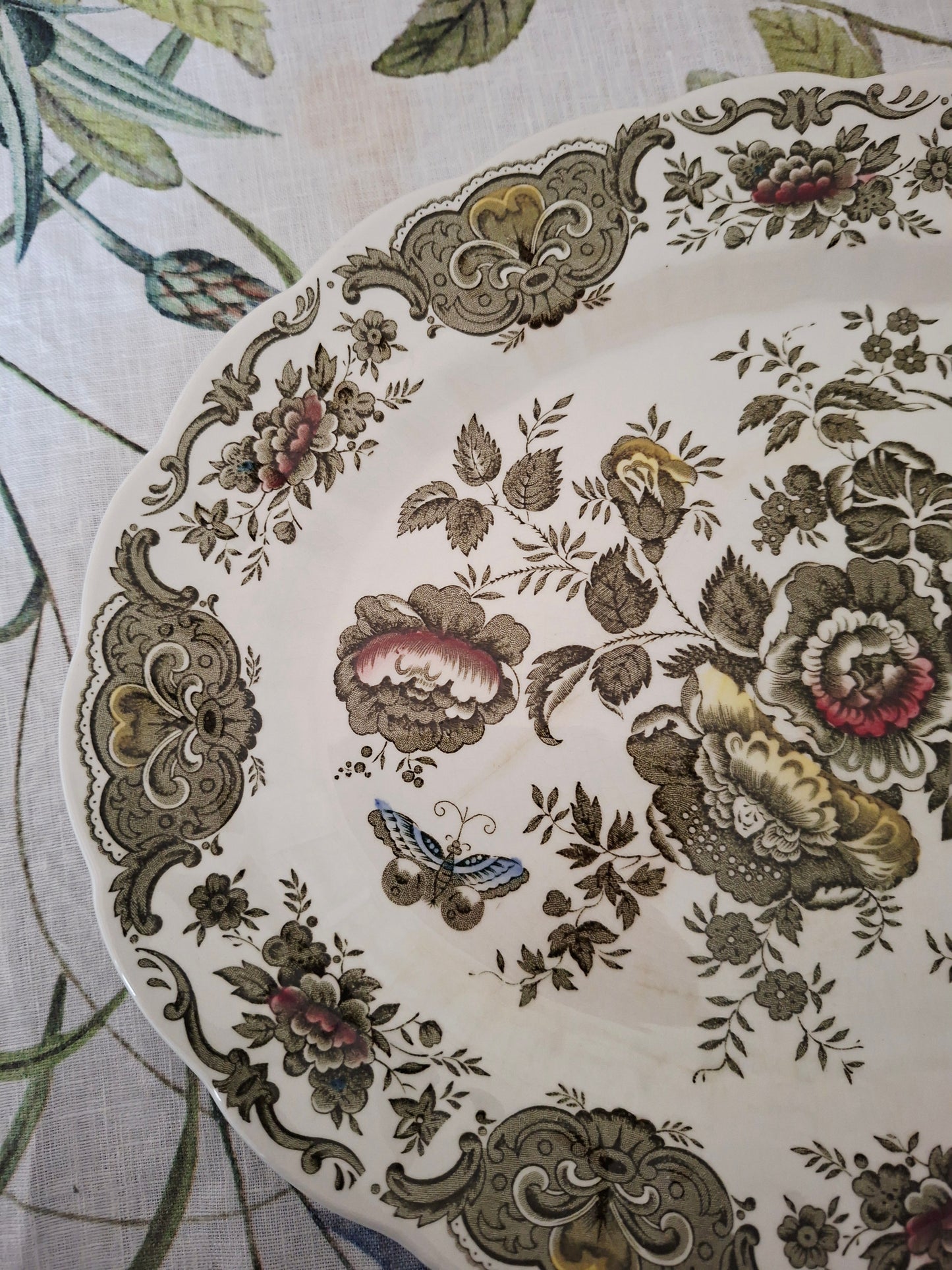Plat ovale Ridgway of Staffordshire