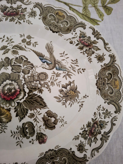 Plat ovale Ridgway of Staffordshire
