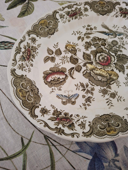 Plat ovale Ridgway of Staffordshire