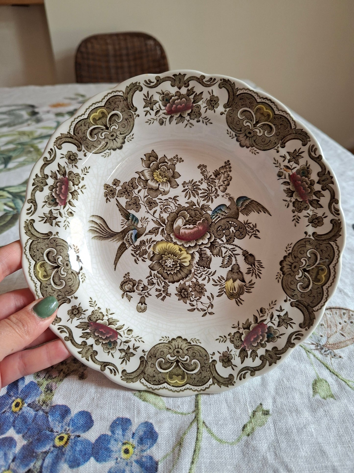 (1) Lot de 4 assiettes creuses Ridgway of Staffordshire