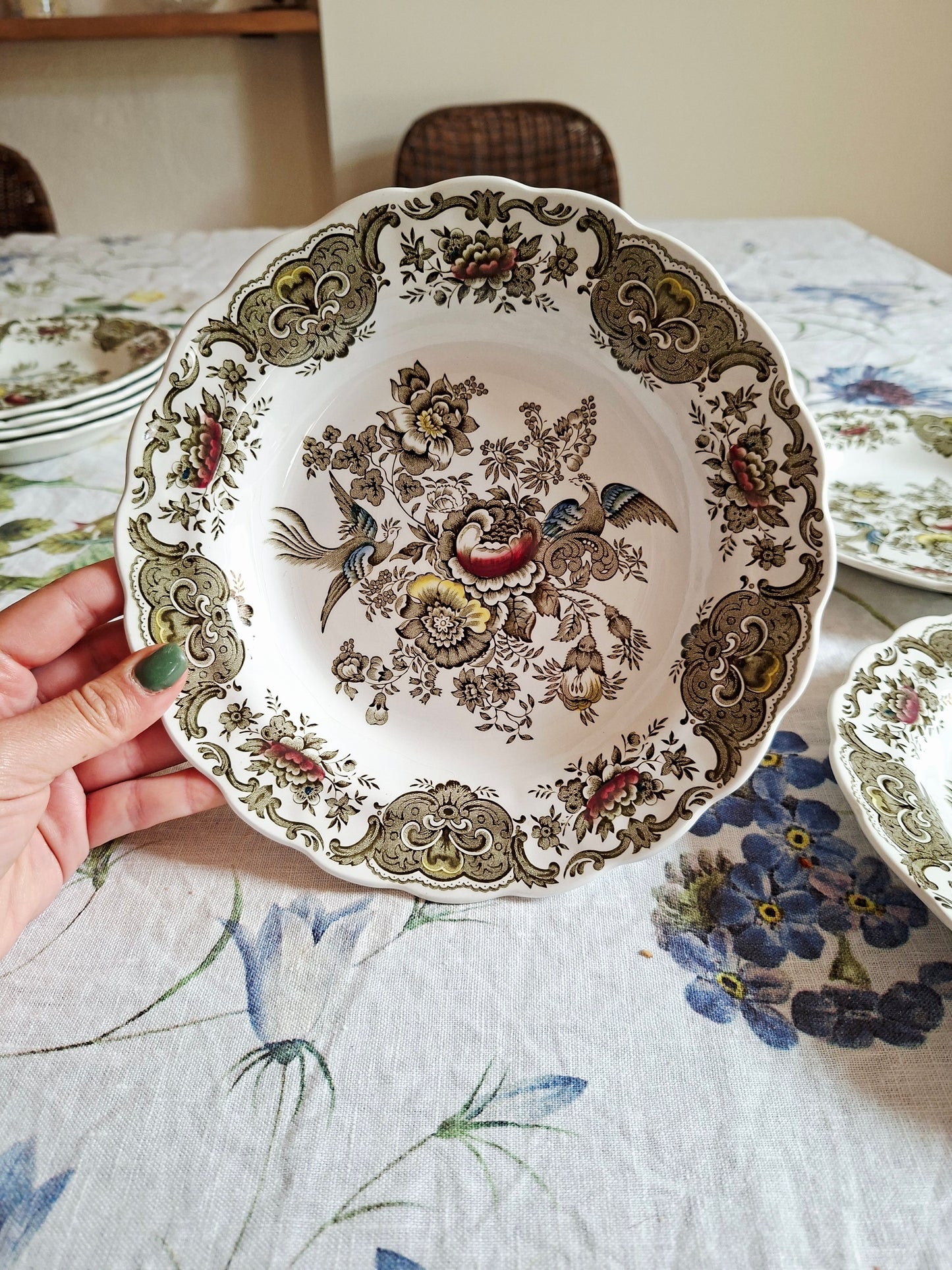 Lot de 4 assiettes creuses Ridgway of Staffordshire (3)