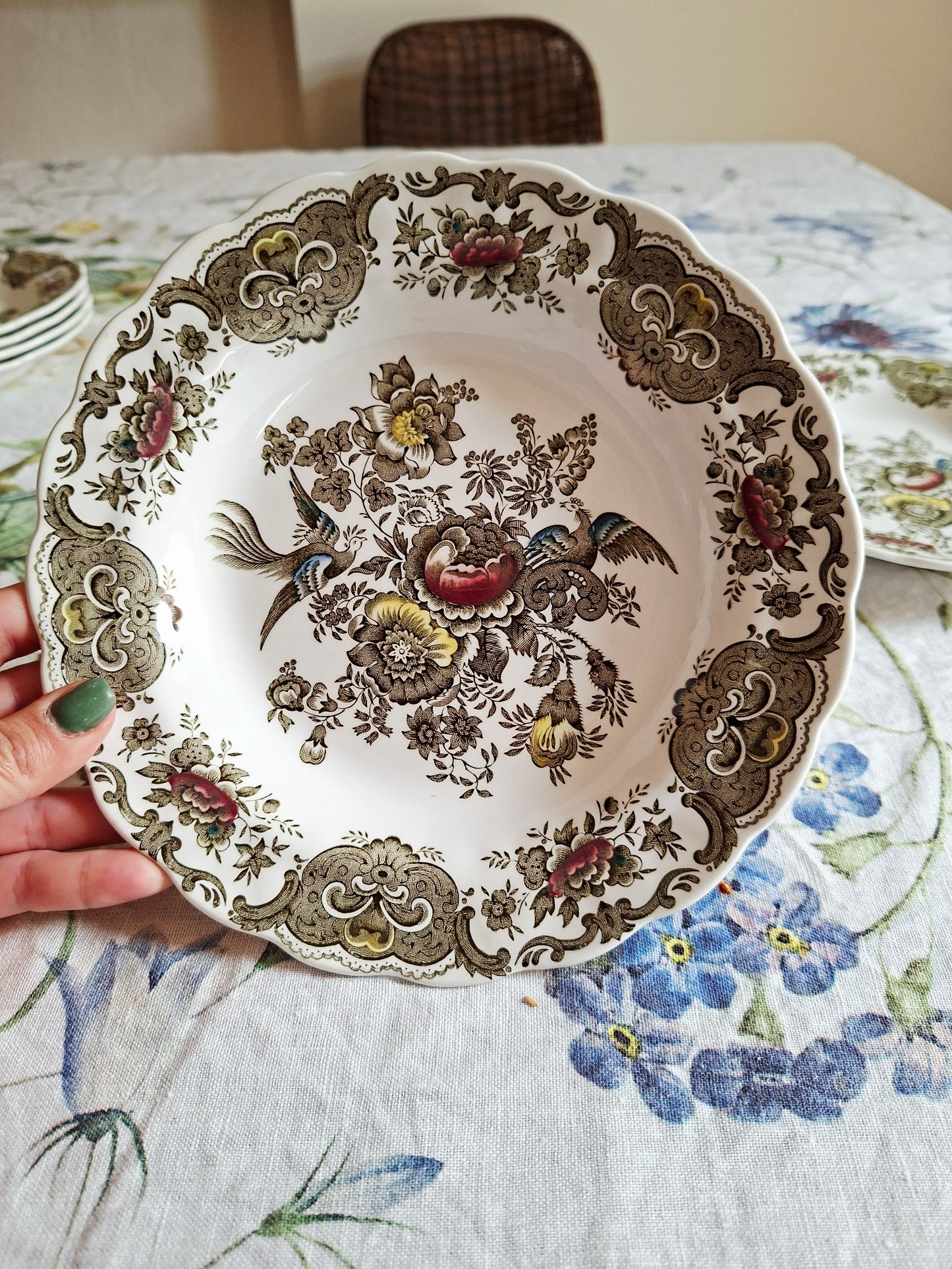 Lot de 4 assiettes creuses Ridgway of Staffordshire (3)