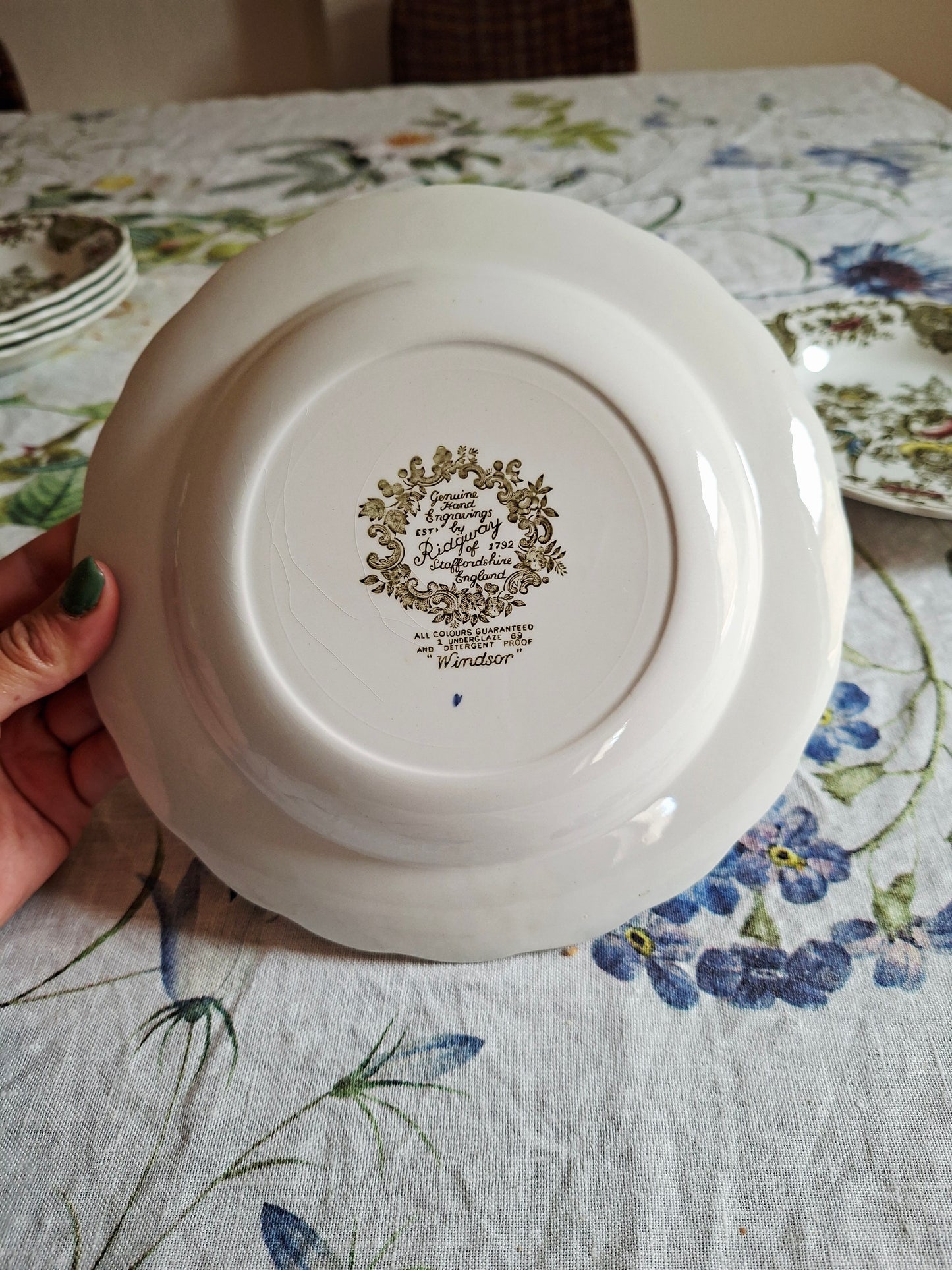 Lot de 4 assiettes creuses Ridgway of Staffordshire (3)
