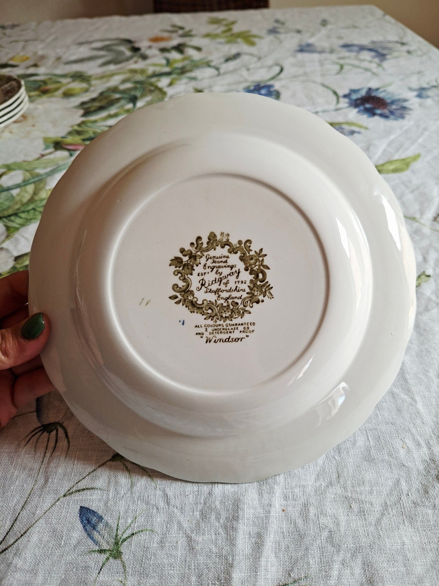 Lot de 4 assiettes creuses Ridgway of Staffordshire (3)
