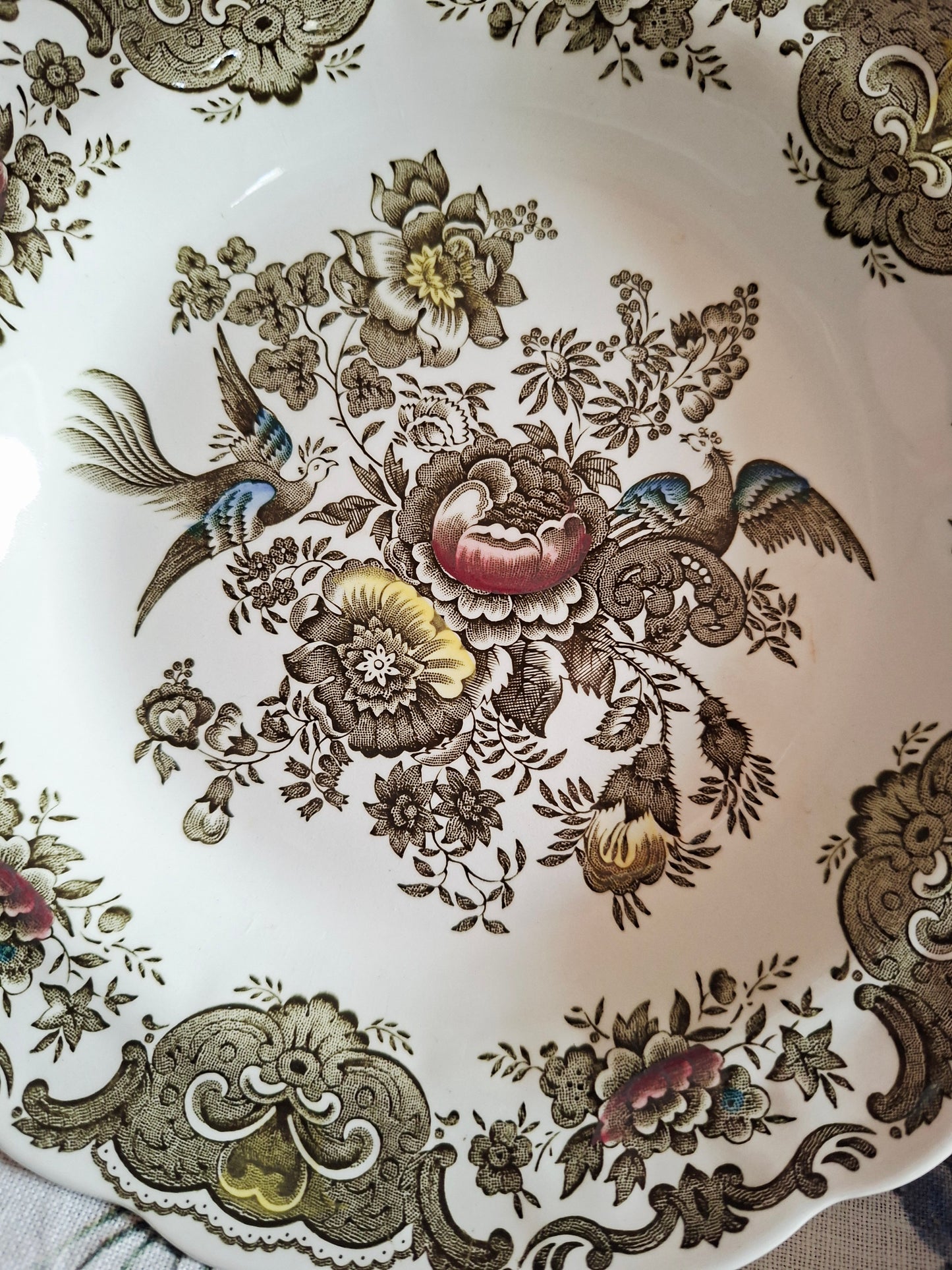 (2) Lot de 4 assiettes creuses  Ridgway of Staffordshire