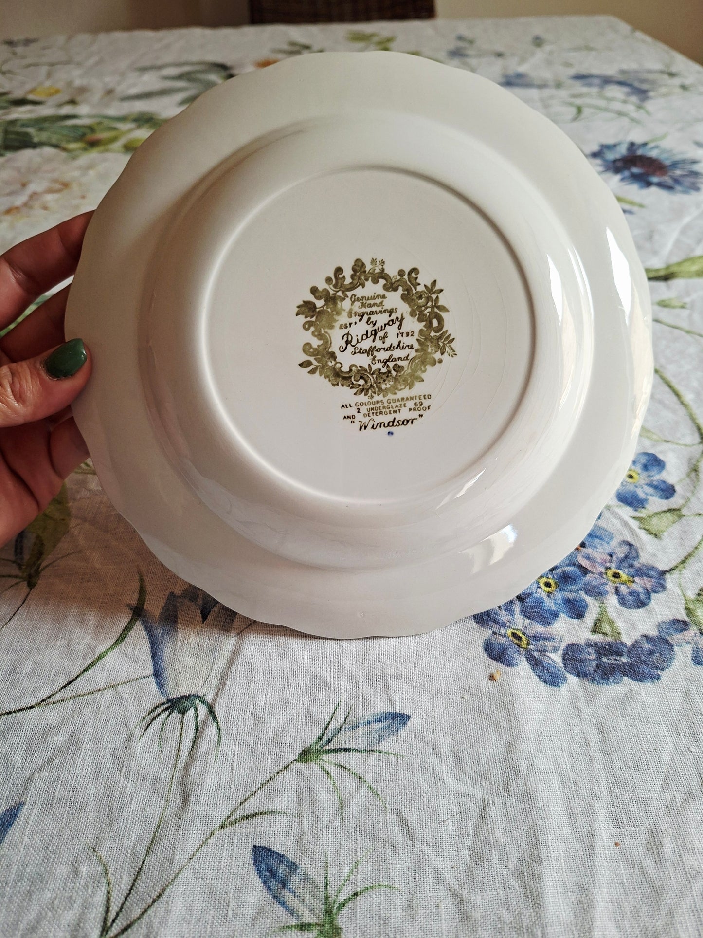 (2) Lot de 4 assiettes creuses  Ridgway of Staffordshire