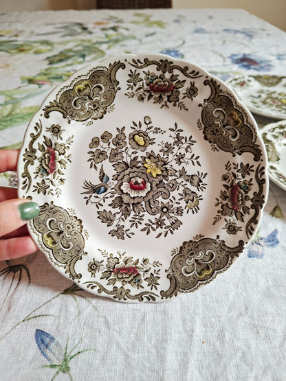 Lot de 6 assiettes à dessert Ridgway of Staffordshire
