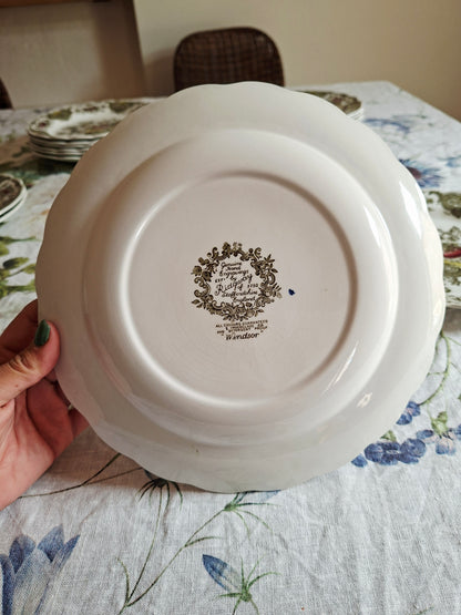 (1) Lot de 4 assiettes plates