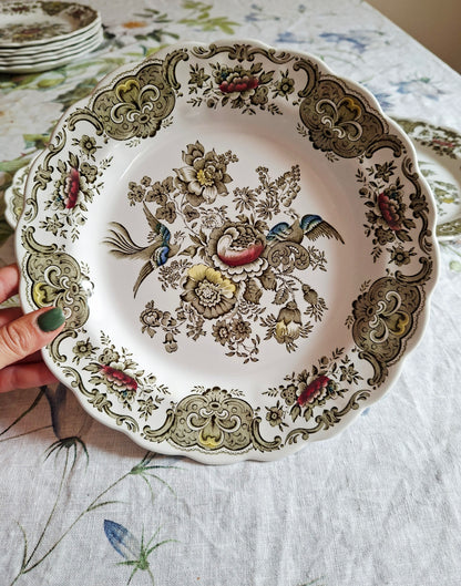 (2) Lot de 4 assiettes plates