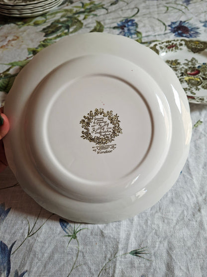 (2) Lot de 4 assiettes plates