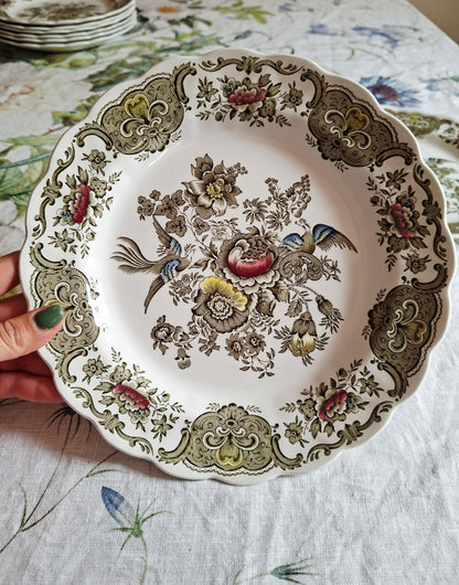 (2) Lot de 4 assiettes plates