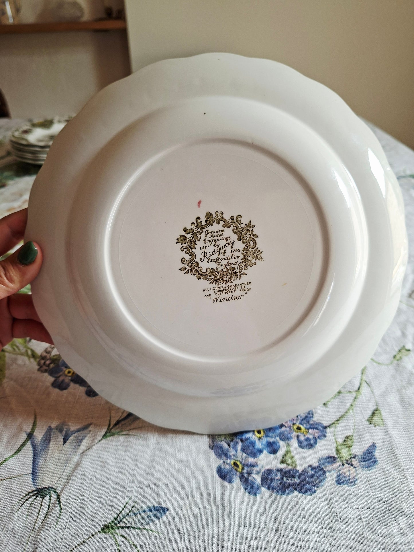 (2) Lot de 4 assiettes plates