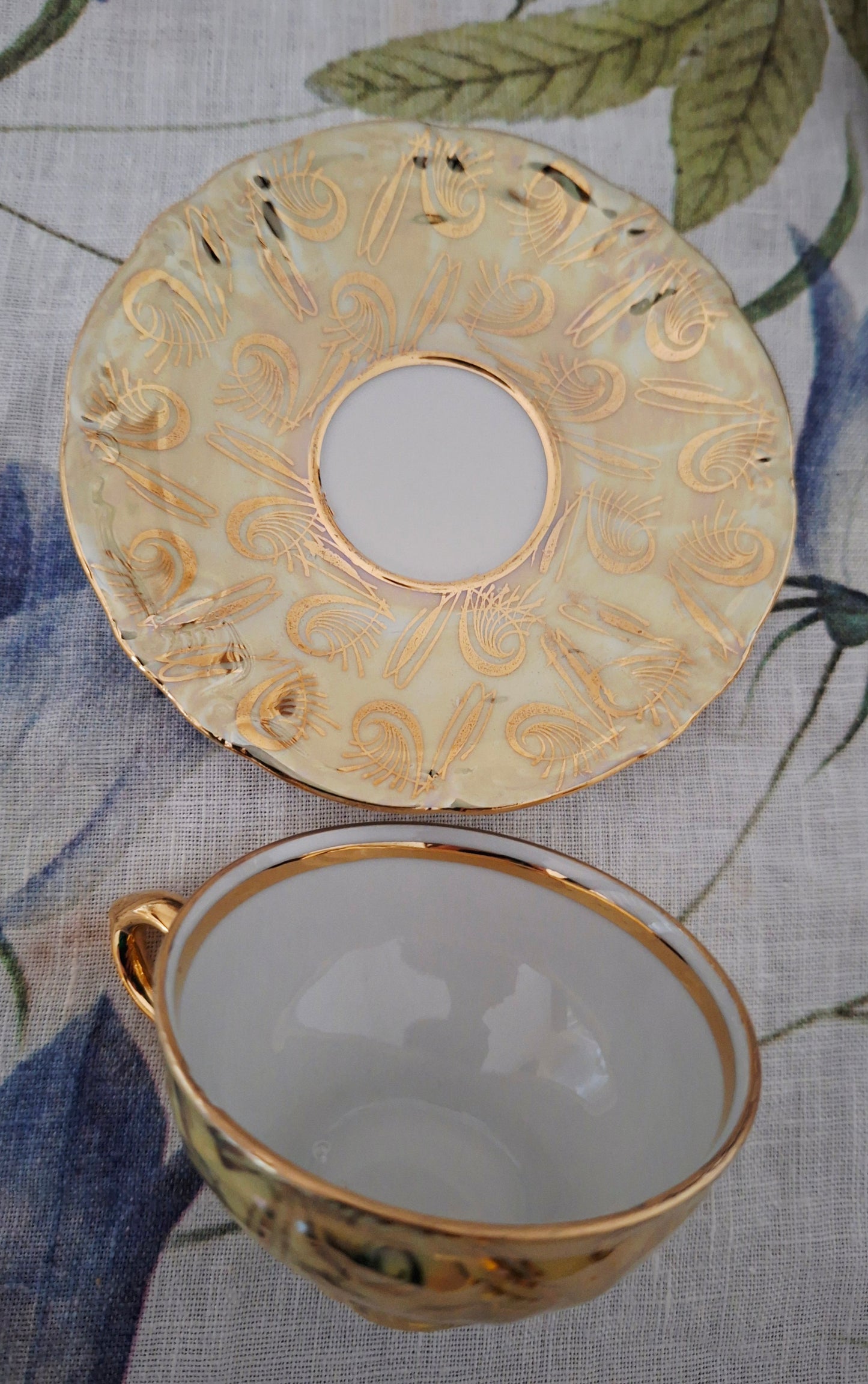 Lot de 3 tasses Bavaria avec soucoupes