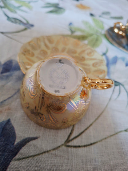 Lot de 3 tasses Bavaria avec soucoupes