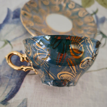 Lot de 3 tasses Bavaria avec soucoupes