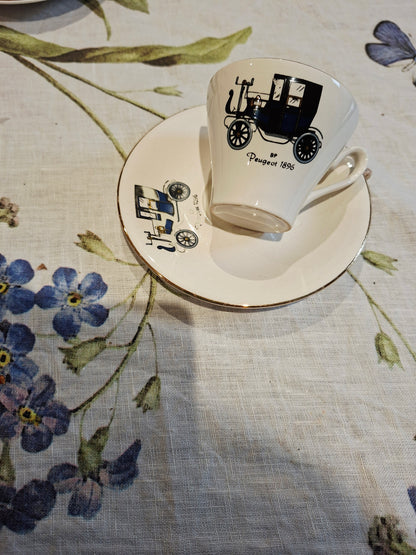 Lot de 5 tasses avec soucoupes