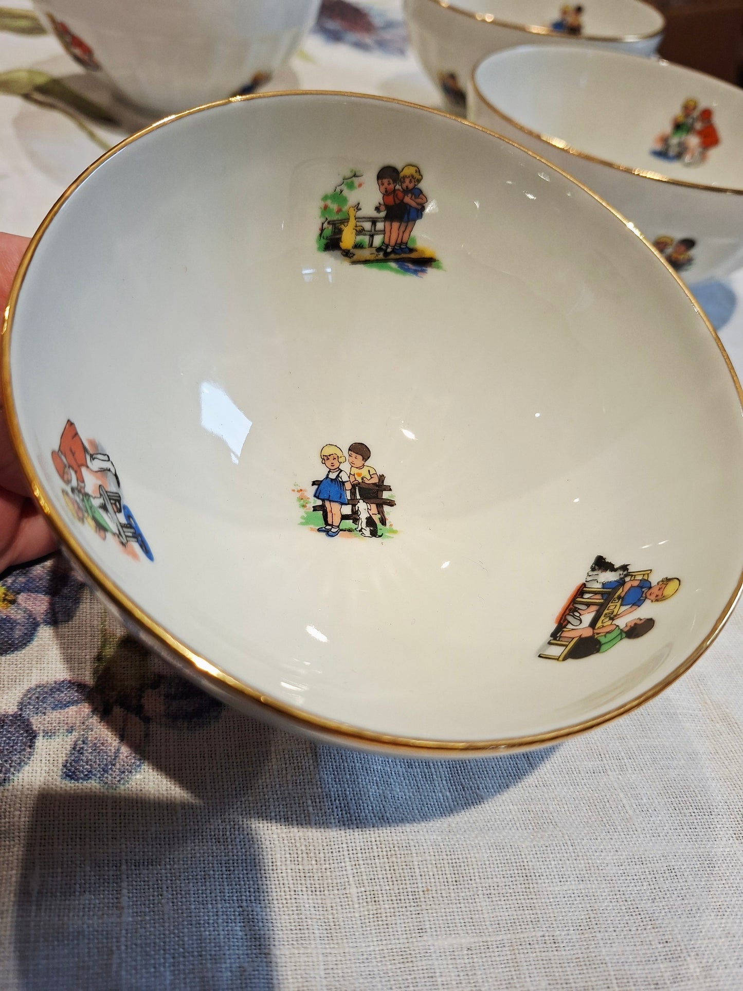 Lot de 4 bols – P.L France, véritable porcelaine
