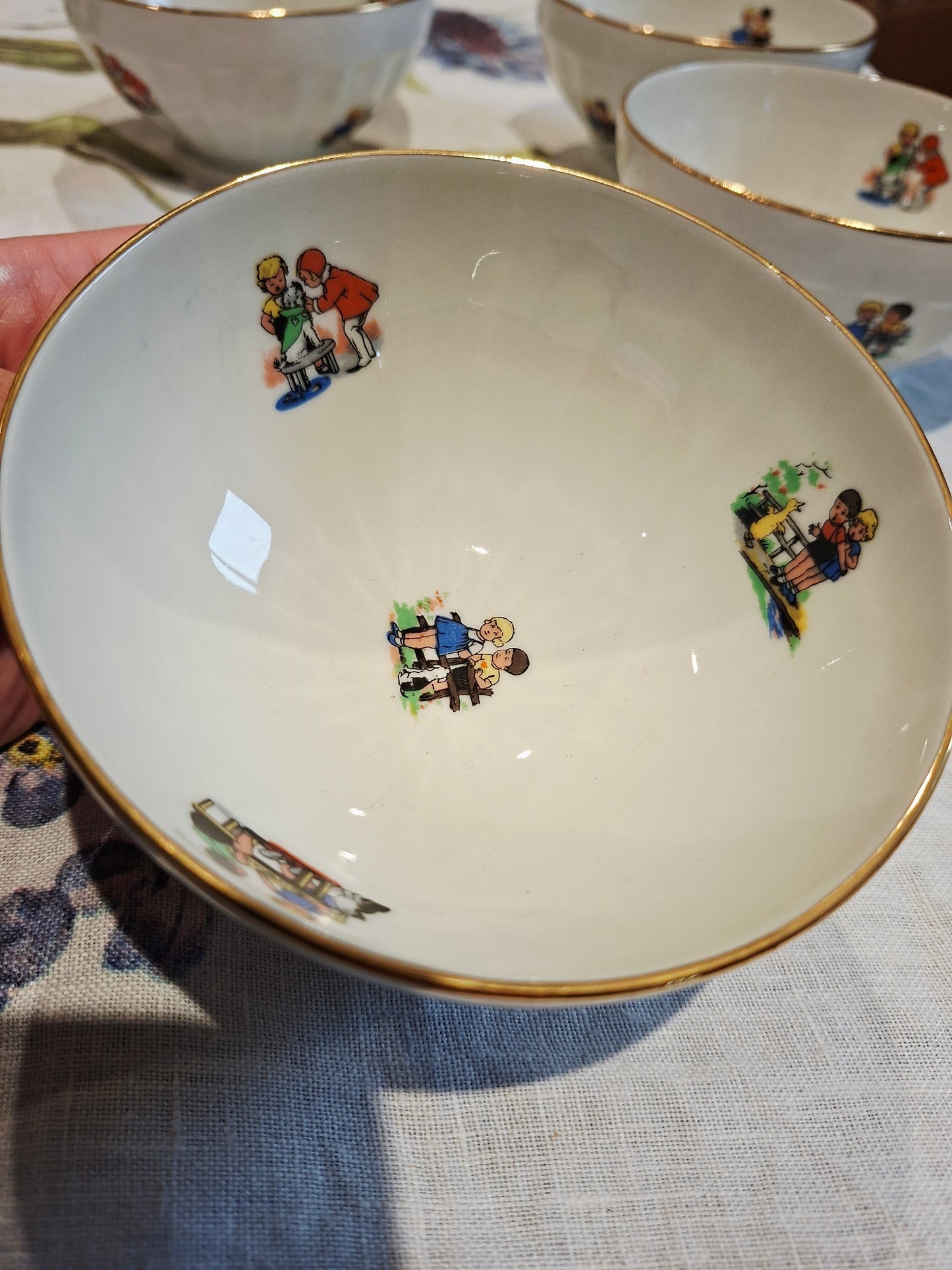 Lot de 4 bols – P.L France, véritable porcelaine