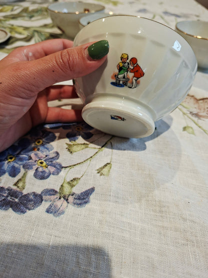 Lot de 4 bols – P.L France, véritable porcelaine