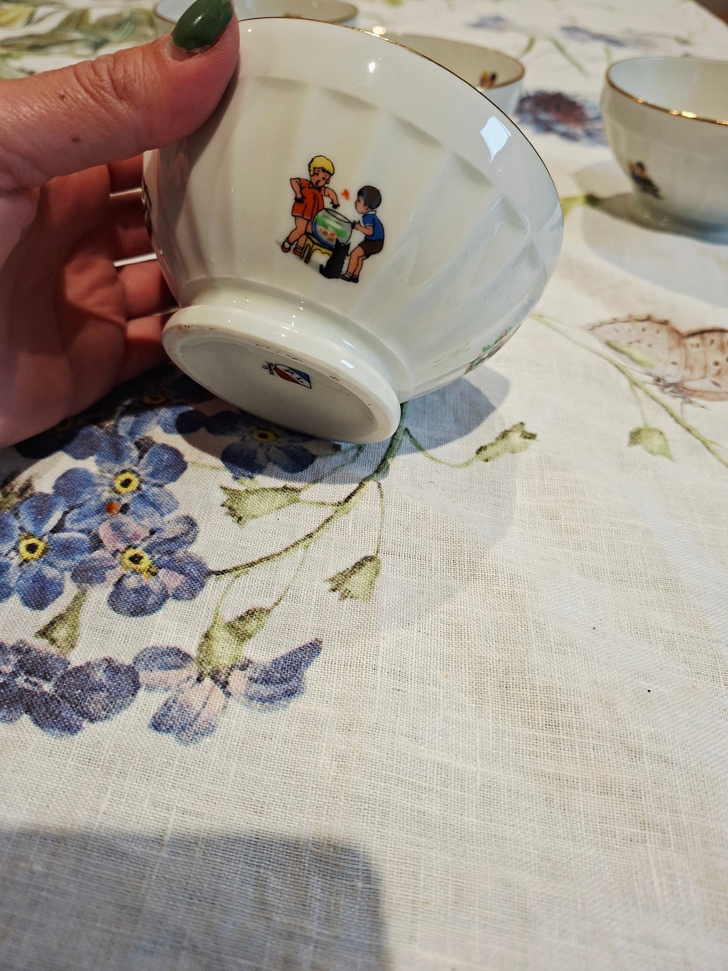 Lot de 4 bols – P.L France, véritable porcelaine