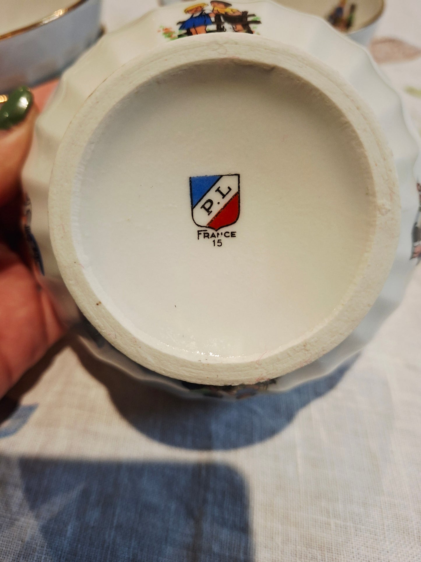 Lot de 4 bols – P.L France, véritable porcelaine