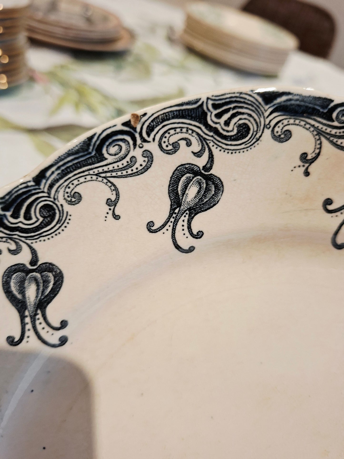 Assiette plate Luna Manufacture Royale 1789