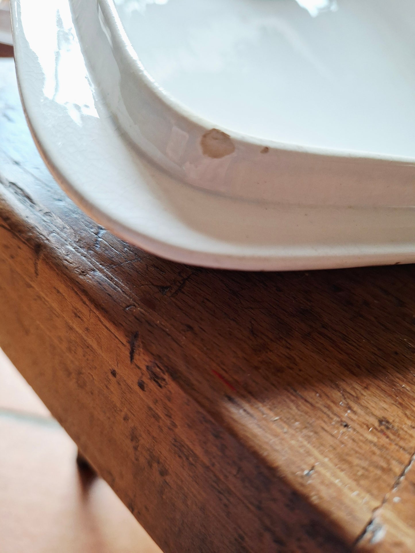 Authentique légumier / soupière en faïence de Sarreguemines, modèle Bertha