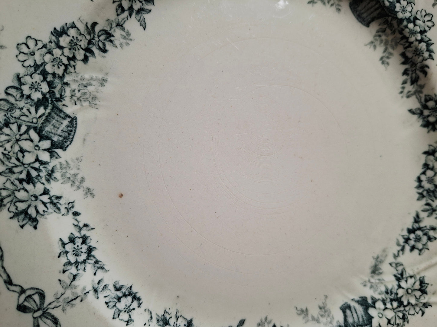 Lot de 4 assiettes anciennes mixtes – E. Bourgeois & Salins modèle Ninon 🌸